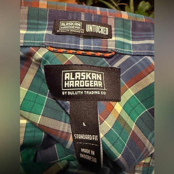 NWT Alaskan Hardgear By Duluth Men's Sz L Untucked Length Button Down L/S Shirt - Picture 5 of 8